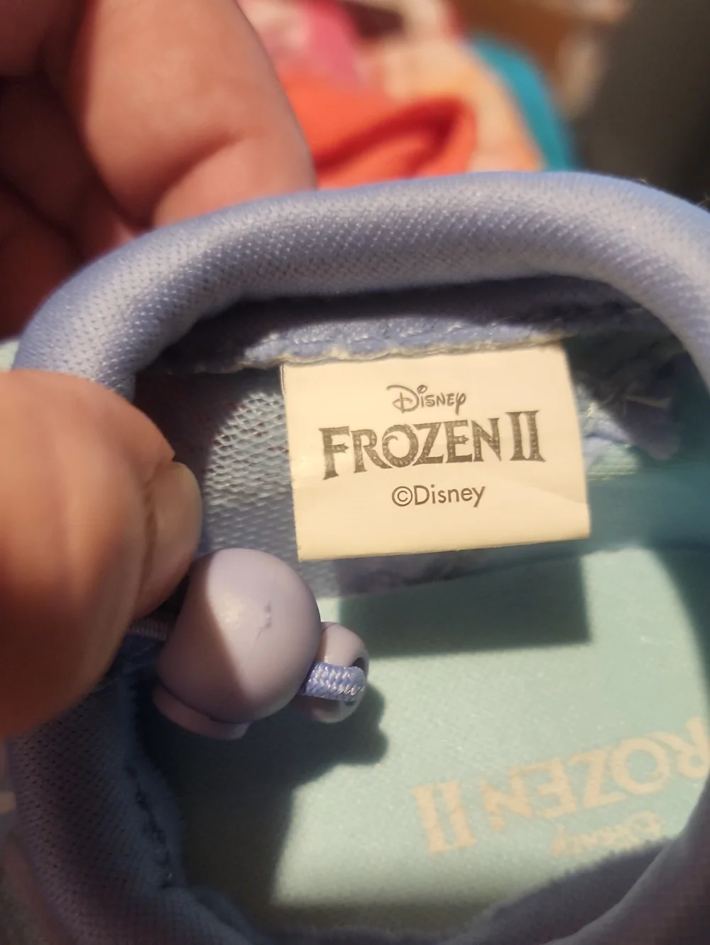 Sz 9/10 Kids Frozen II Water Shoes With Adjustable Ankle Strap